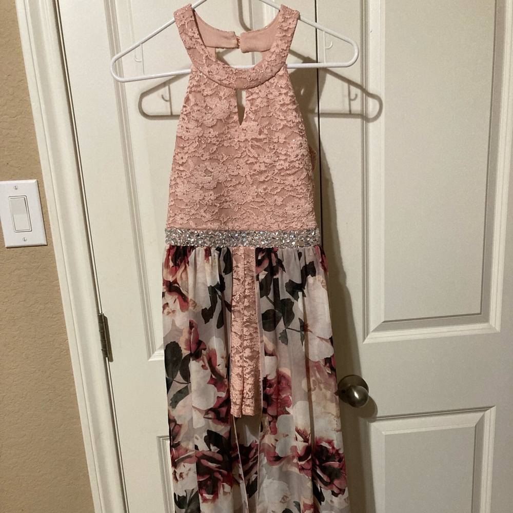 Girls Pink semi-formal outfit